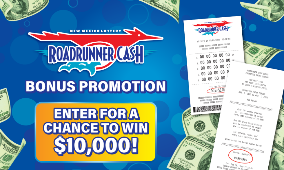 Roadrunner Cash Bonus Promotion NM Lottery