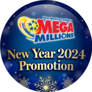 NM Lottery Promo Zone   PZ Mega Millions New Years 2024 Icon 300x300 